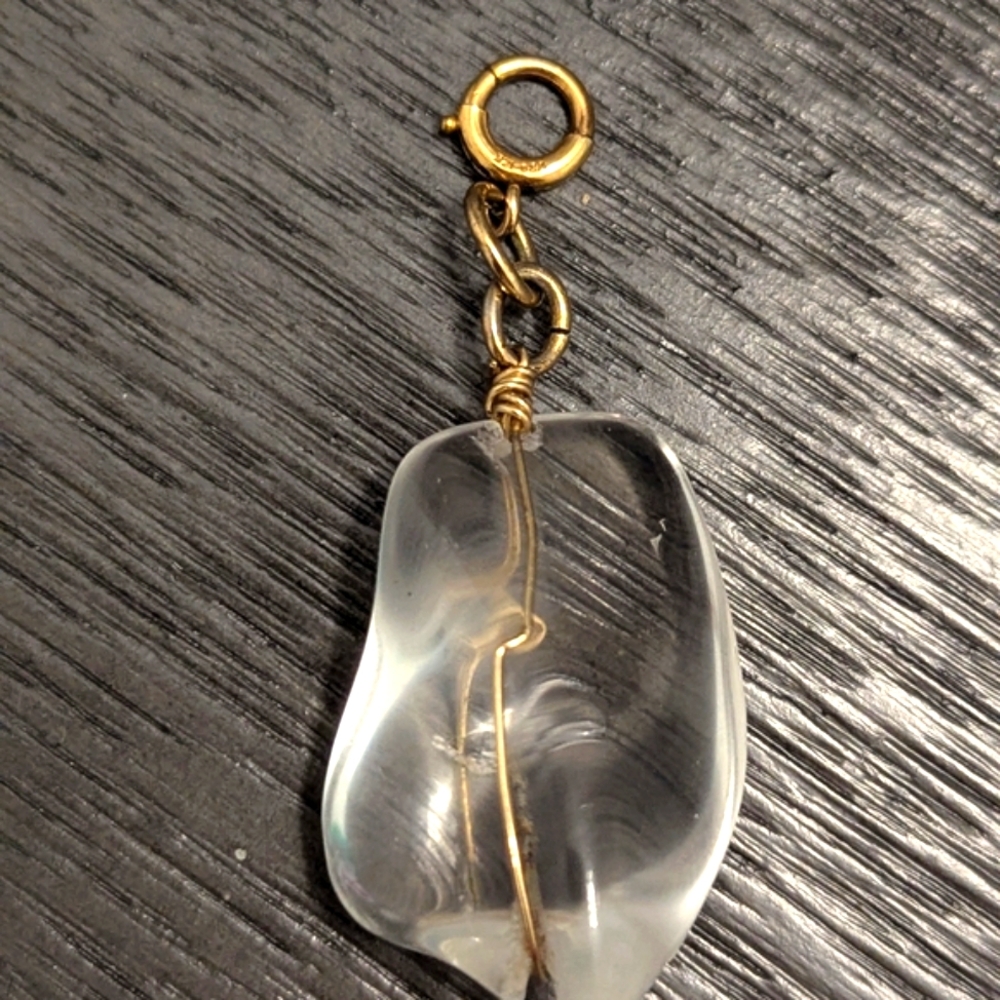 Vintage 12kt Gold Wire Wrapped Gemstone - Picture 4 of 6